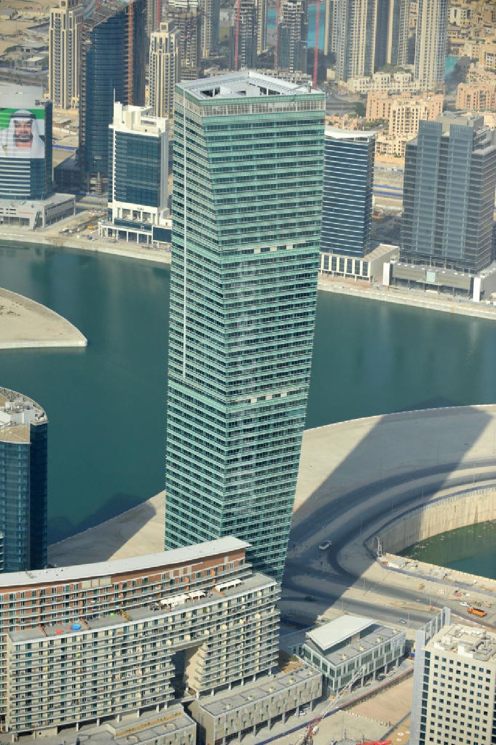 Luftaufnahme Dubai - Die Ubora Towers in Dubai