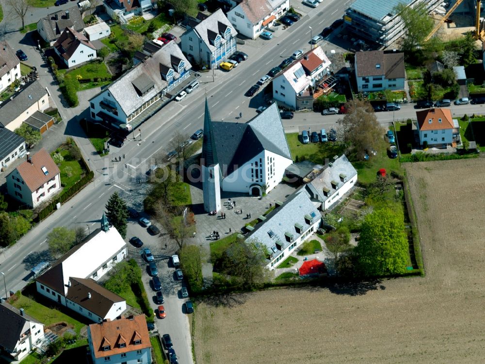 Ulm aus der Vogelperspektive: Die Versöhnungskirche in Ulm im Bundesland Baden-Württemberg