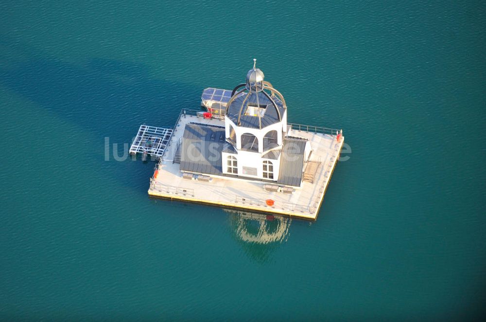 Luftaufnahme Störmthal - Die Vineta auf dem Störmthaler See