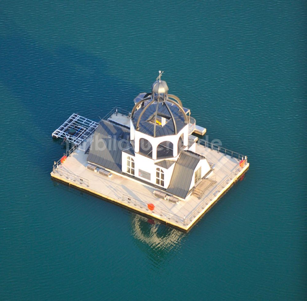 Störmthal von oben - Die Vineta auf dem Störmthaler See