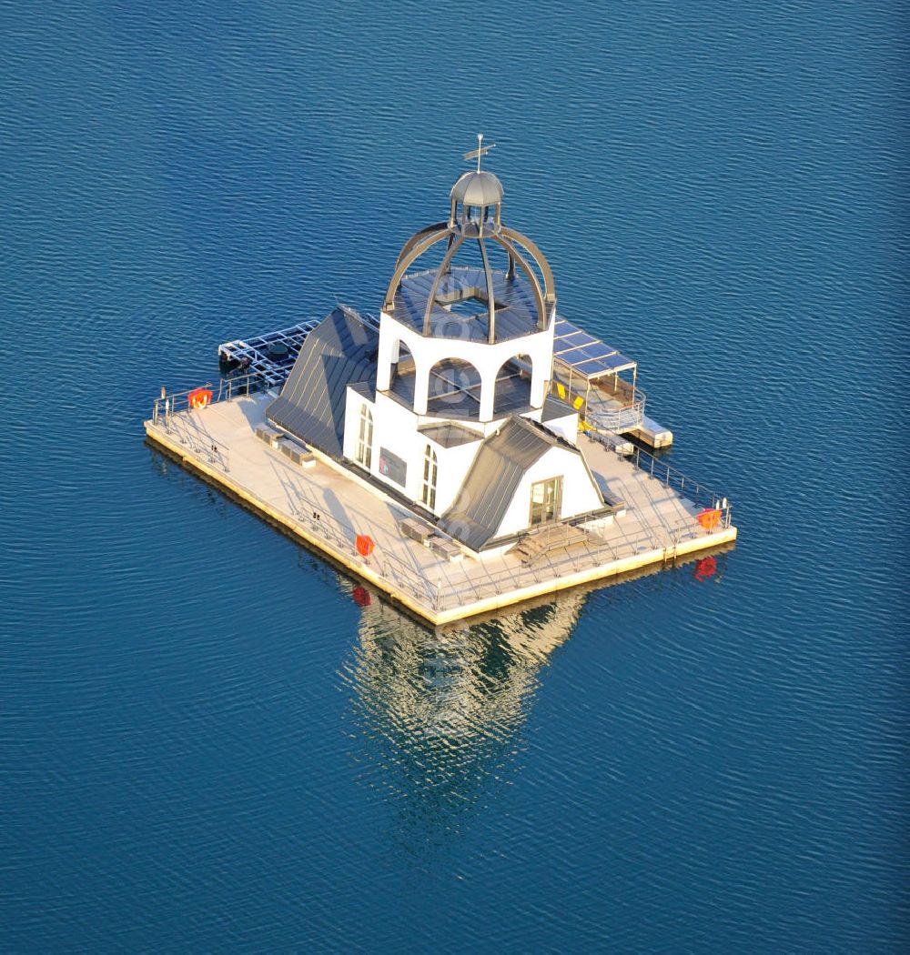 Luftaufnahme Störmthal - Die Vineta auf dem Störmthaler See