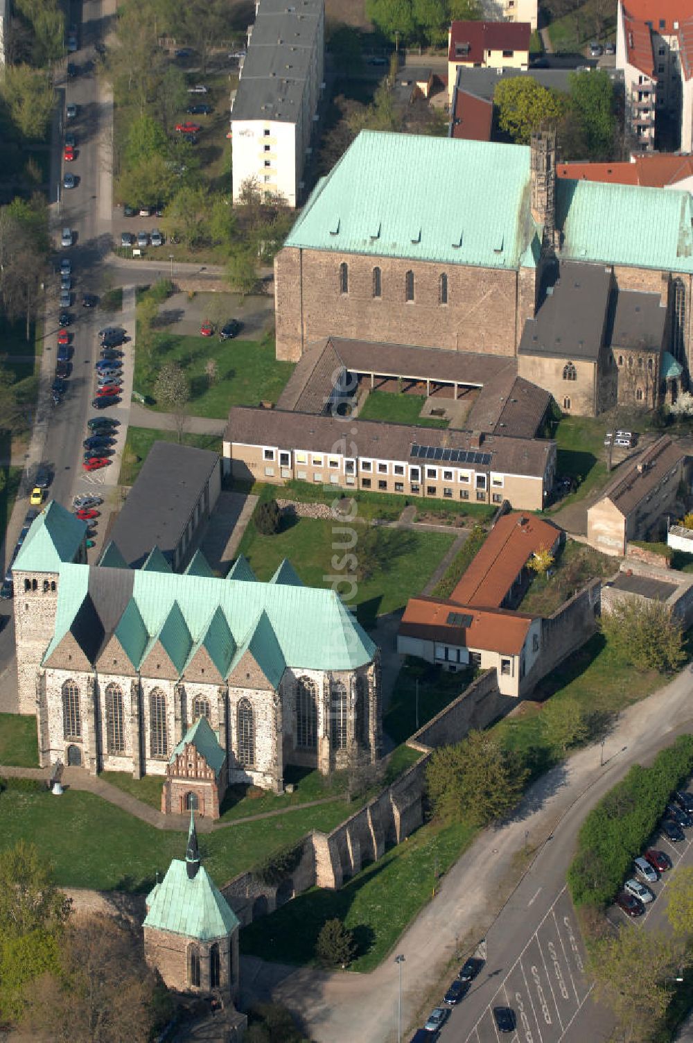 Magdeburg aus der Vogelperspektive: Die Wallonerkirche in Magdeburg