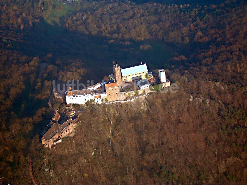 Eisenach / Thüringen von oben - Die Wartburg / Eisenach 14.04.04 Foto: Christin Wilde