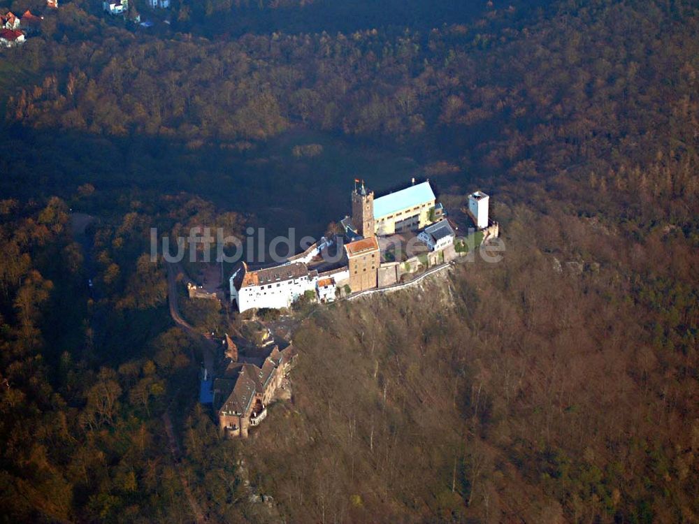 Eisenach / Thüringen aus der Vogelperspektive: Die Wartburg / Eisenach 14.04.04 Foto: Christin Wilde