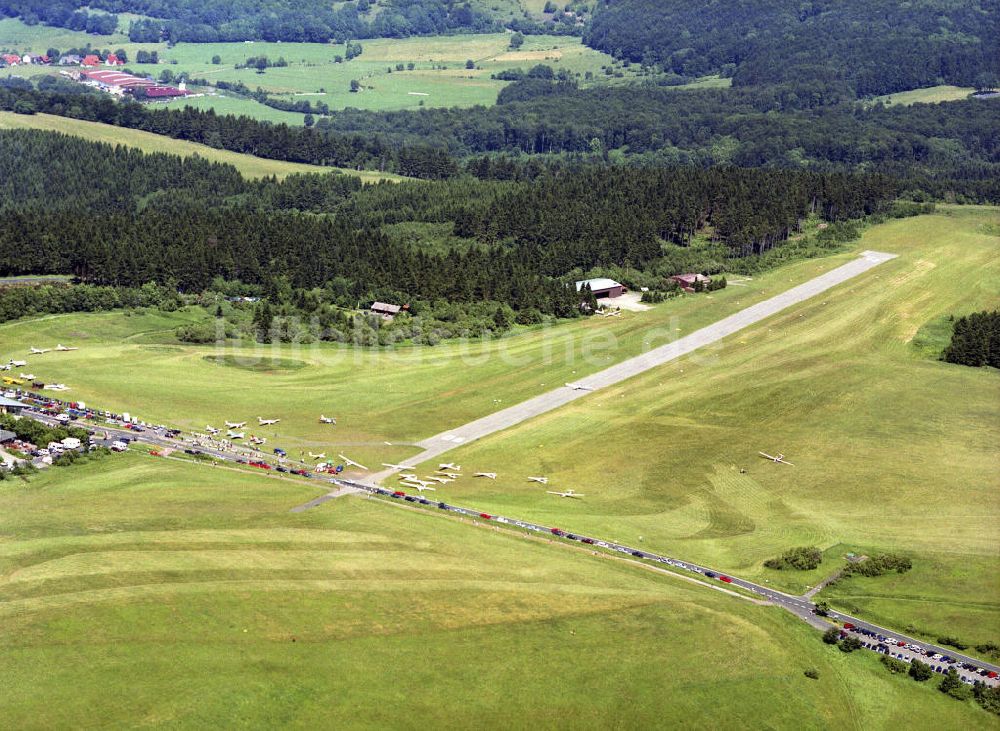 Wasserkuppe aus der Vogelperspektive: Die Wasserkuppe - der Berg der Segelflieger