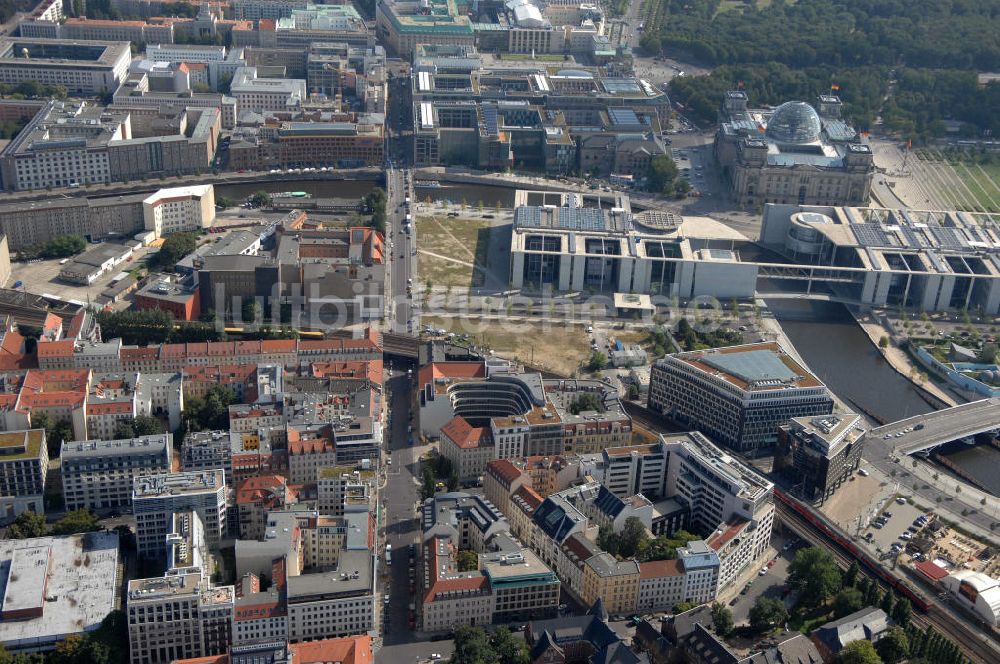 Berlin von oben - Die Wilhelmstraße in Berlin