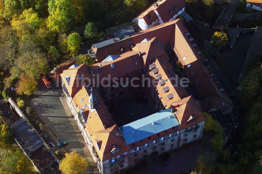 Hofbieber von oben - diente die Burg als Exil für den Fürstabt Balthasar von Dernbach und seinem Hofstaat