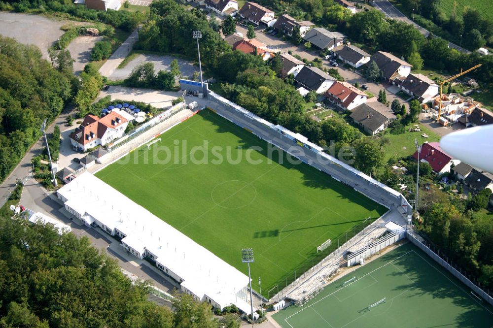 Hoffenheim von oben - Dietmar-Hopp-Stadion in Hoffenheim