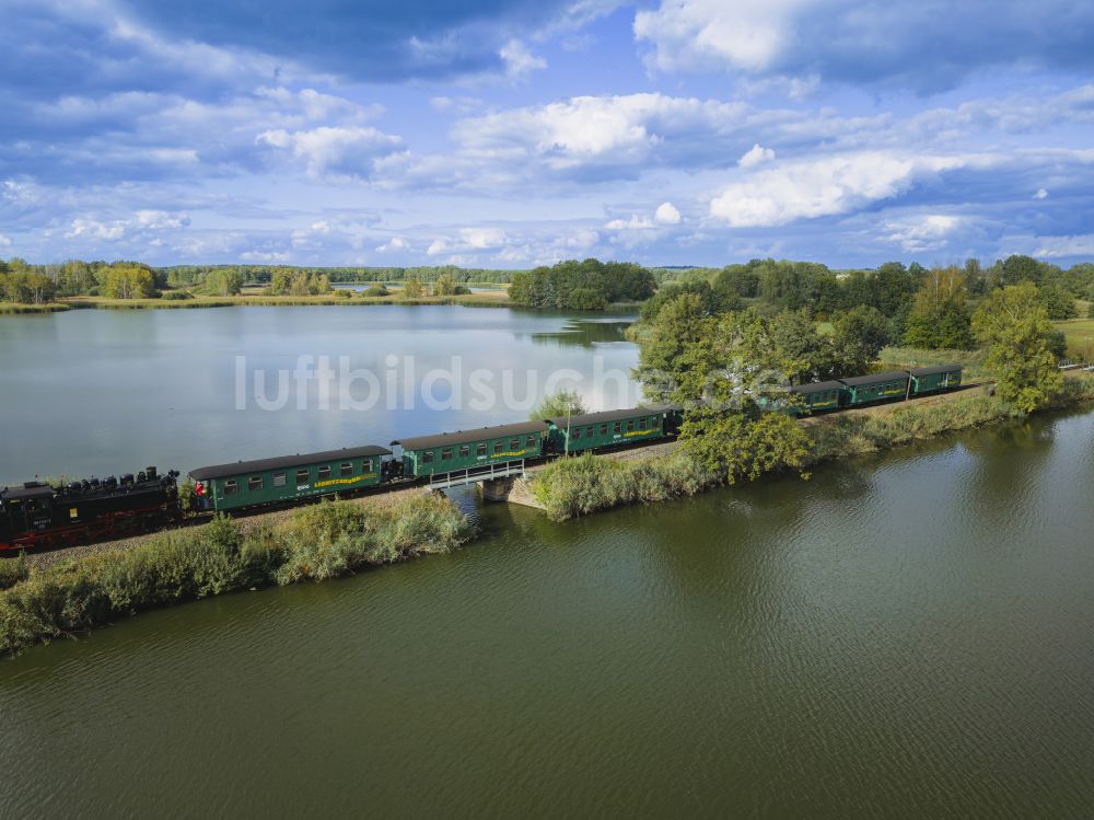 Moritzburg von oben - Dippelsdorfer Teich in Moritzburg im Bundesland Sachsen, Deutschland