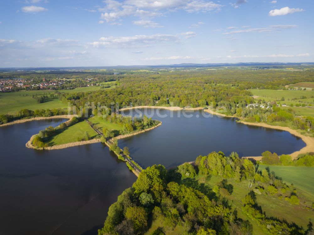 Moritzburg aus der Vogelperspektive: Dippelsdorfer Teich in Moritzburg im Bundesland Sachsen, Deutschland