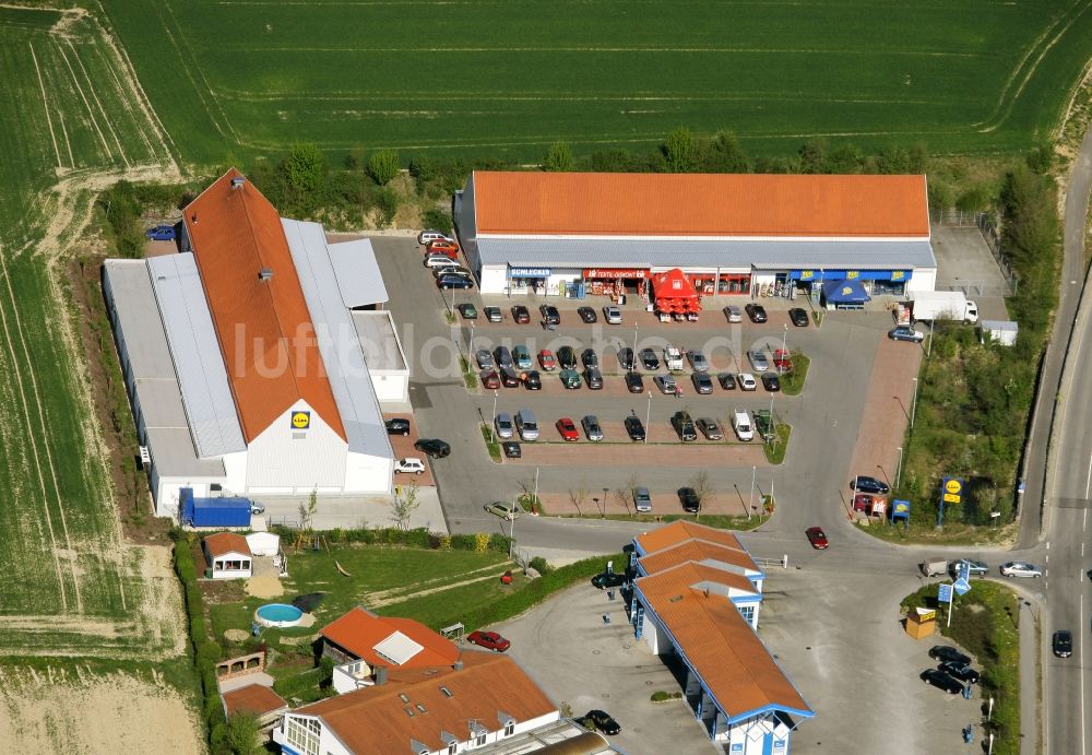 Luftbild Fürstenzell - Discounter und Non-Food-Läden in Fürstenzell im Bundesland Bayern, Deutschland