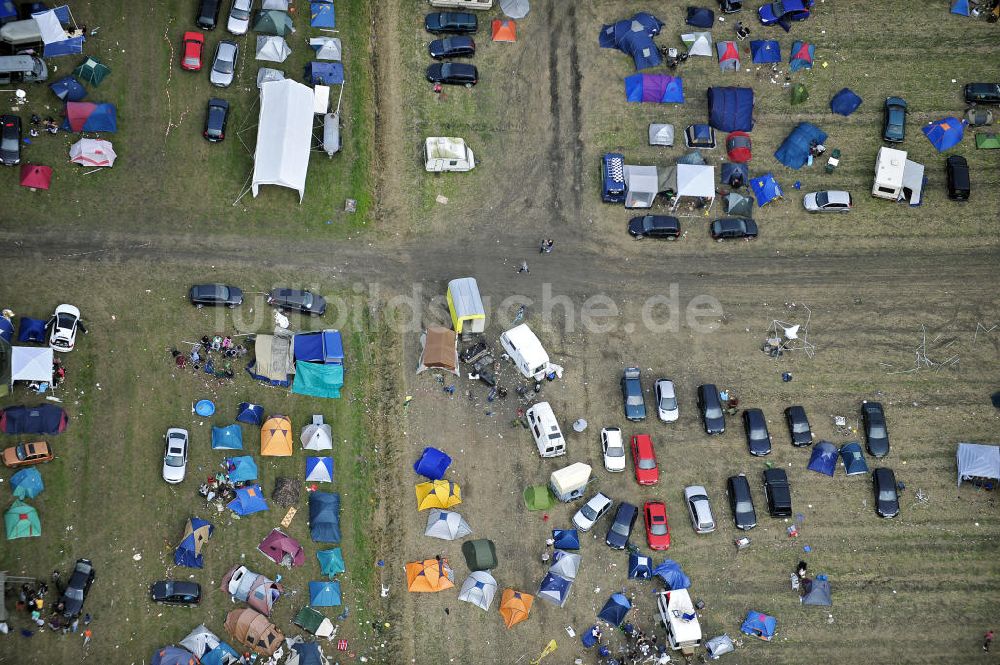 Marne aus der Vogelperspektive: Dithmarscher Rockfestival