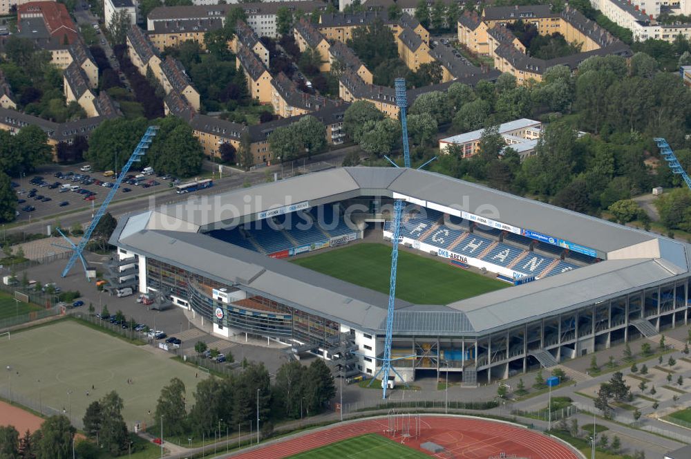 Rostock von oben - DKB-Arena in Rostock