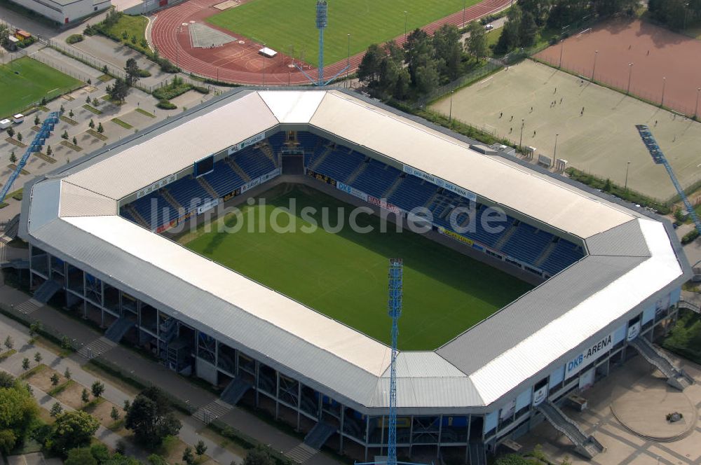 Rostock von oben - DKB-Arena in Rostock