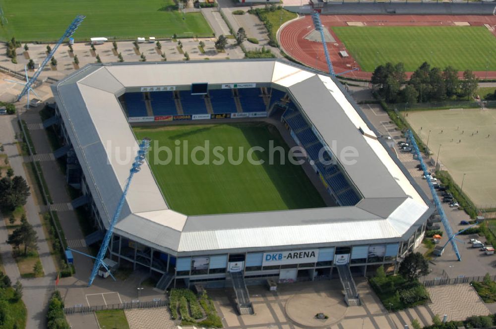 Rostock von oben - DKB-Arena in Rostock