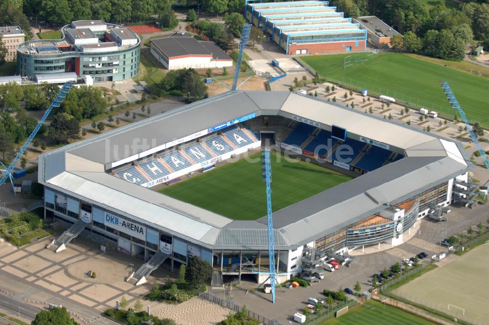 Luftbild Rostock - DKB-Arena in Rostock