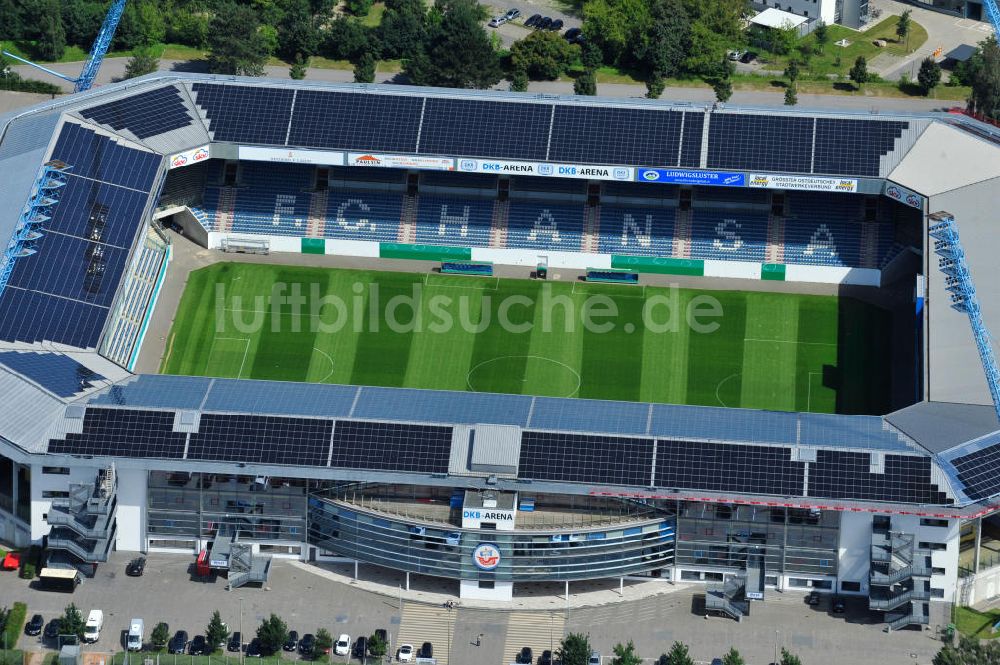 Luftaufnahme Rostock - DKB-Arena / Stadion des F.C. Hansa Rostock e.V.