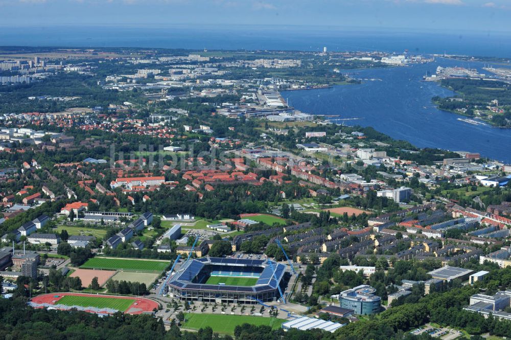 Luftbild Rostock - DKB-Arena / Stadion des F.C. Hansa Rostock e.V.