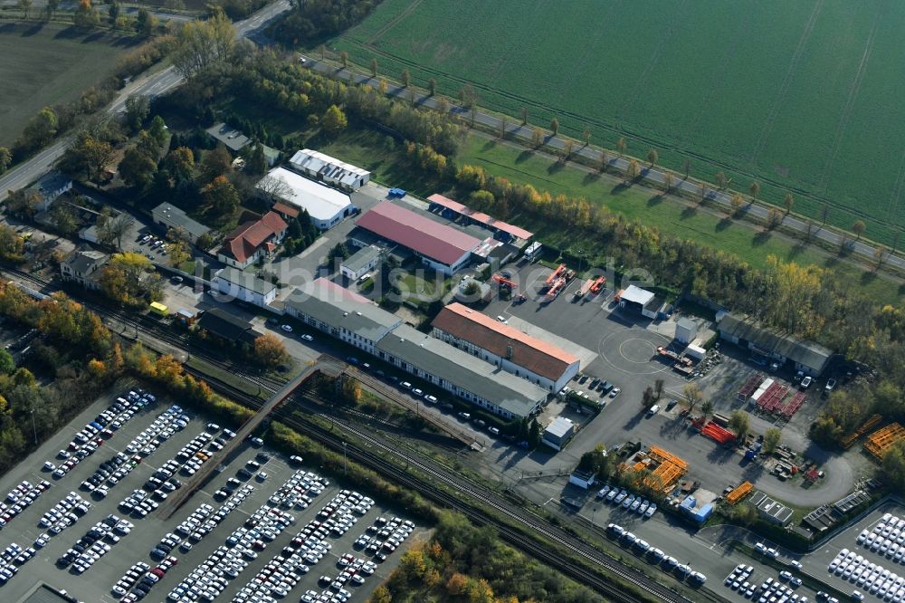 Luftaufnahme Sülzetal - DKM Dodendorfer Kunststoff- und Metalltechnik GmbH im Ortsteil Dodendorf in Sülzetal im Bundesland Sachsen-Anhalt, Deutschland