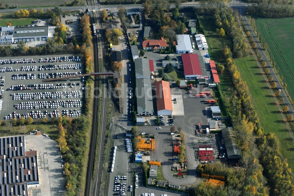 Sülzetal aus der Vogelperspektive: DKM Dodendorfer Kunststoff- und Metalltechnik GmbH im Ortsteil Dodendorf in Sülzetal im Bundesland Sachsen-Anhalt, Deutschland