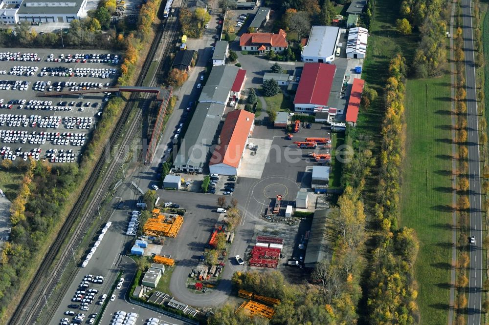 Sülzetal von oben - DKM Dodendorfer Kunststoff- und Metalltechnik GmbH im Ortsteil Dodendorf in Sülzetal im Bundesland Sachsen-Anhalt, Deutschland