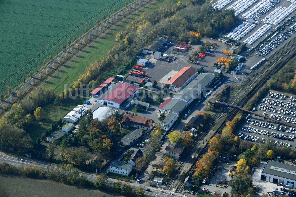 Sülzetal von oben - DKM Dodendorfer Kunststoff- und Metalltechnik GmbH im Ortsteil Dodendorf in Sülzetal im Bundesland Sachsen-Anhalt, Deutschland