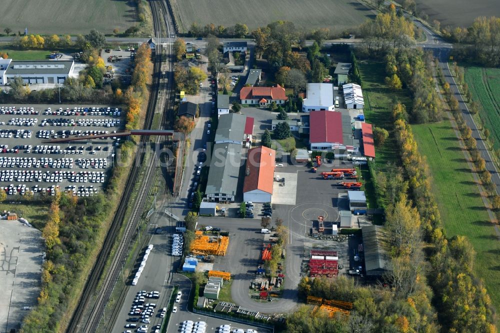 Sülzetal aus der Vogelperspektive: DKM Dodendorfer Kunststoff- und Metalltechnik GmbH im Ortsteil Dodendorf in Sülzetal im Bundesland Sachsen-Anhalt, Deutschland