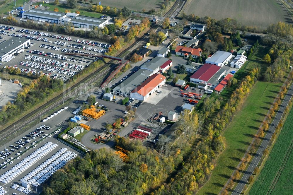 Luftbild Sülzetal - DKM Dodendorfer Kunststoff- und Metalltechnik GmbH im Ortsteil Dodendorf in Sülzetal im Bundesland Sachsen-Anhalt, Deutschland