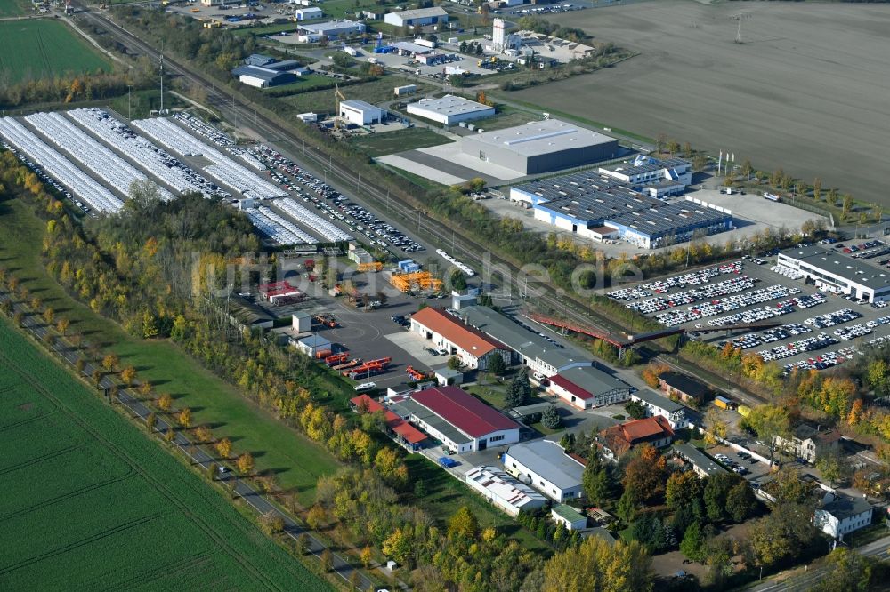 Sülzetal von oben - DKM Dodendorfer Kunststoff- und Metalltechnik GmbH im Ortsteil Dodendorf in Sülzetal im Bundesland Sachsen-Anhalt, Deutschland