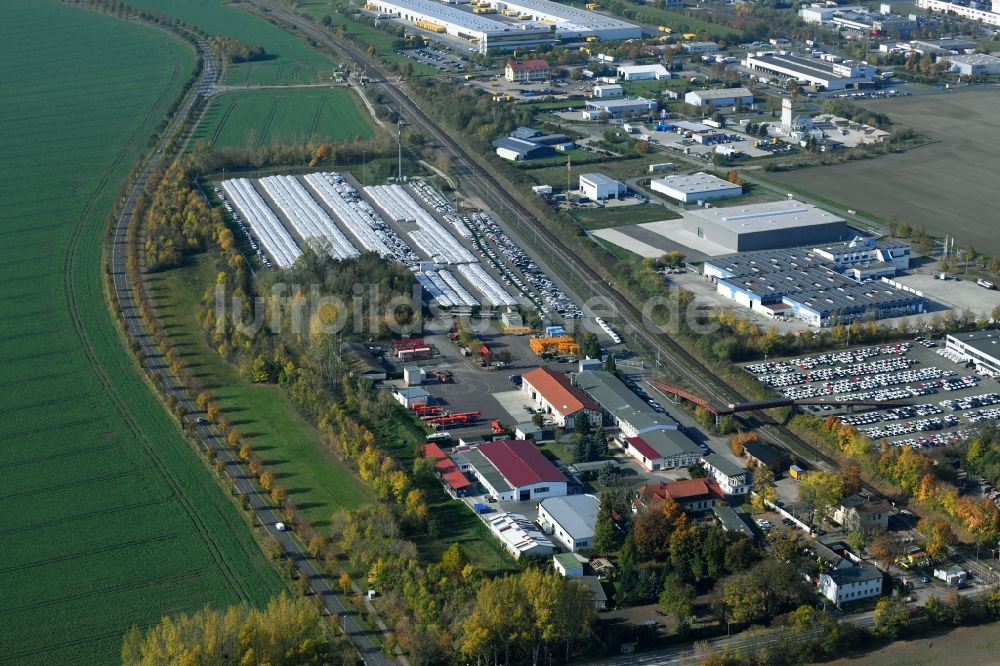 Sülzetal aus der Vogelperspektive: DKM Dodendorfer Kunststoff- und Metalltechnik GmbH im Ortsteil Dodendorf in Sülzetal im Bundesland Sachsen-Anhalt, Deutschland