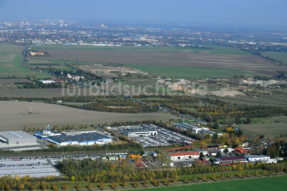 Luftaufnahme Sülzetal - DKM Dodendorfer Kunststoff- und Metalltechnik GmbH im Ortsteil Dodendorf in Sülzetal im Bundesland Sachsen-Anhalt, Deutschland