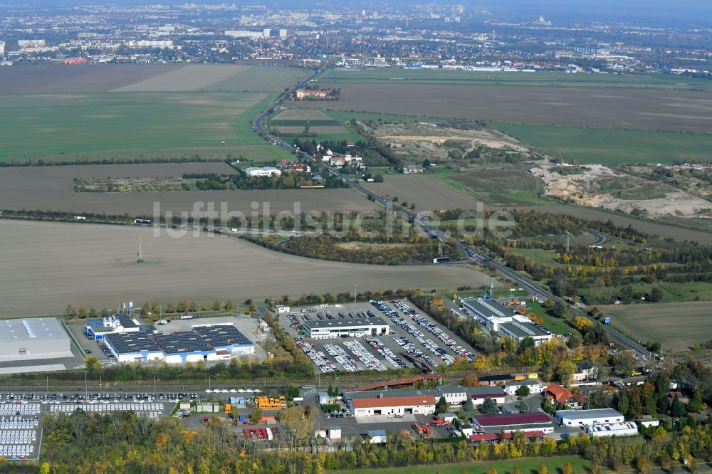 Sülzetal aus der Vogelperspektive: DKM Dodendorfer Kunststoff- und Metalltechnik GmbH im Ortsteil Dodendorf in Sülzetal im Bundesland Sachsen-Anhalt, Deutschland