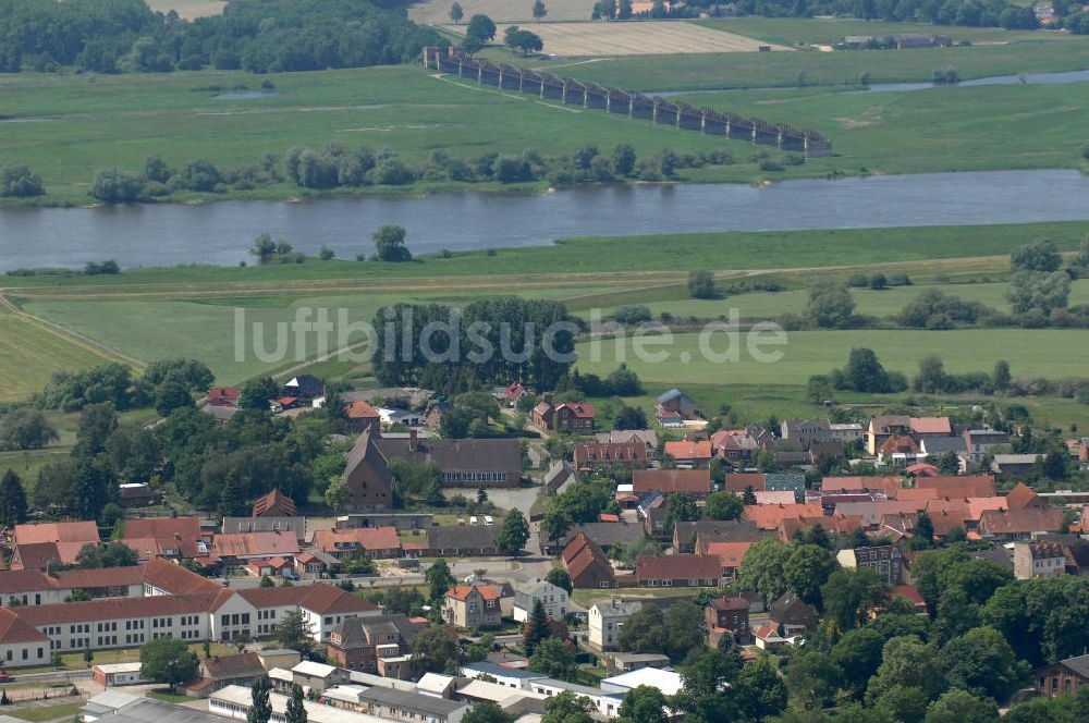 Dömitz von oben - Dömitz in Mecklenburg-Vorpommern