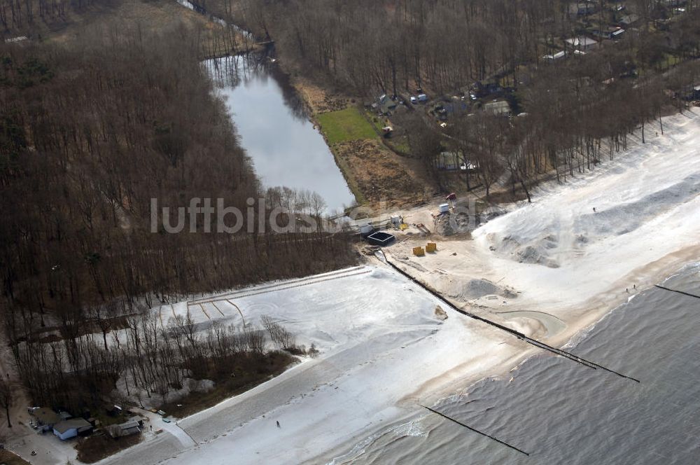 Luftbild Graal-Müritz - Dünenerhöherungs und -verbreiterungsarbeiten in Graal-Müritz