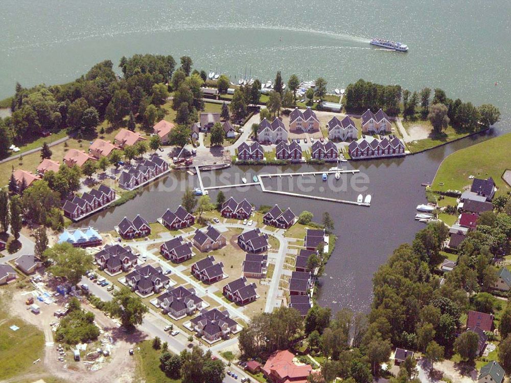 Wendisch Rietz von oben - Dänische Ferienanlage am Scharmützelsee