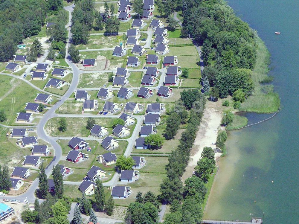 Wendisch Rietz von oben - Dänische Ferienanlage am Scharmützelsee