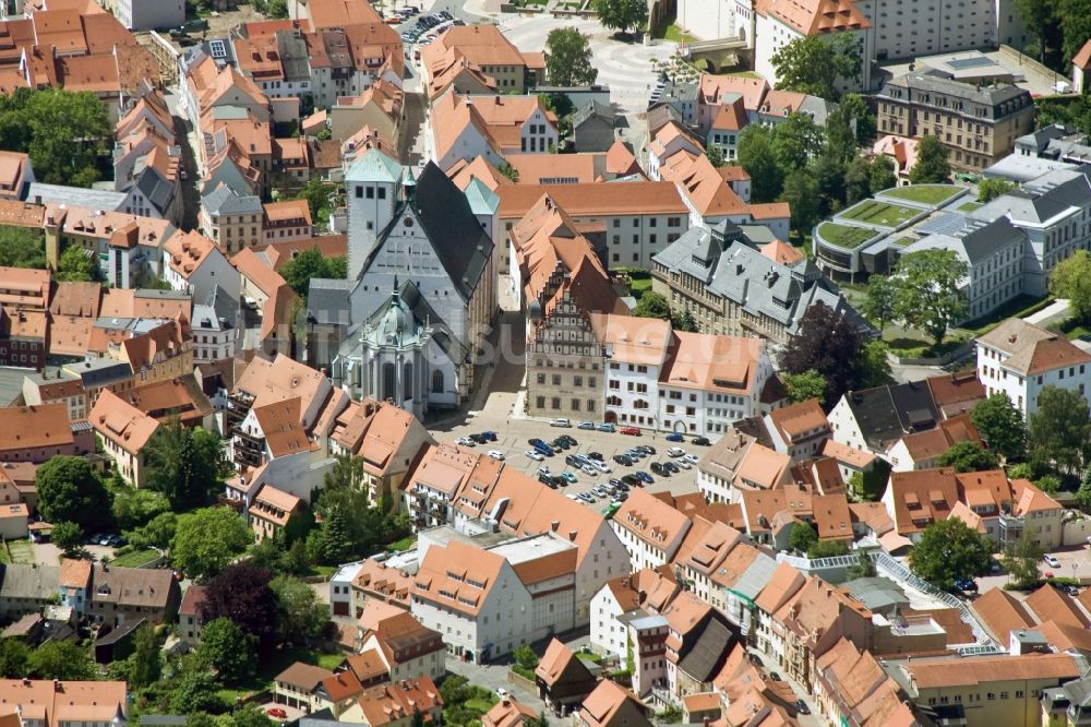 Luftbild Freiberg - Dom zu Freiberg in Mittelsachsen, Bundesland Sachsen