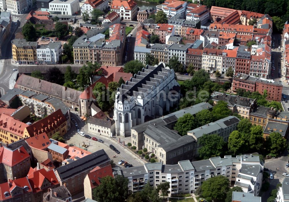 Luftaufnahme Halle / Saale - Dom zu Halle in Sachsen-Anhalt