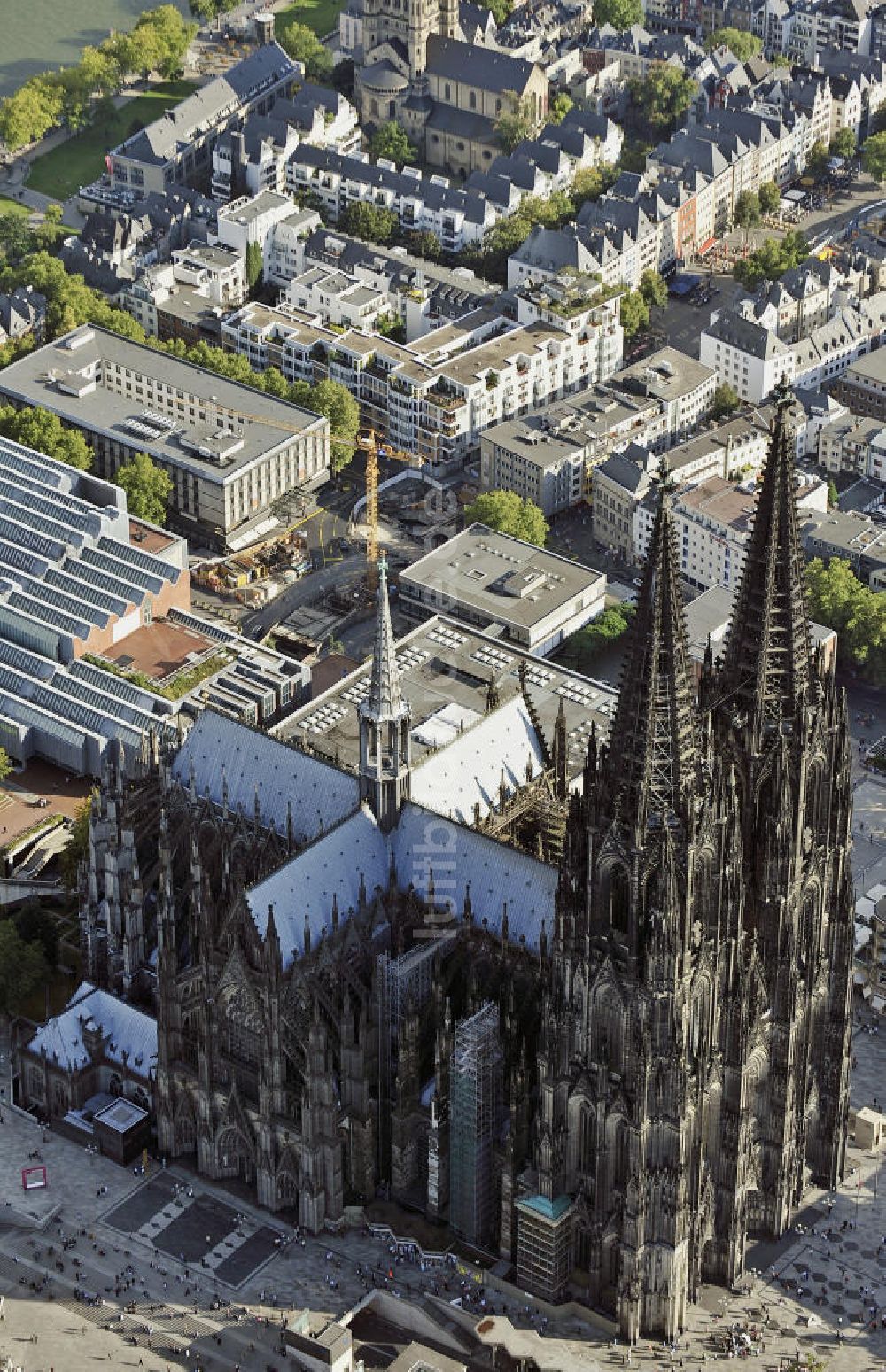 Köln von oben - Dom in Köln