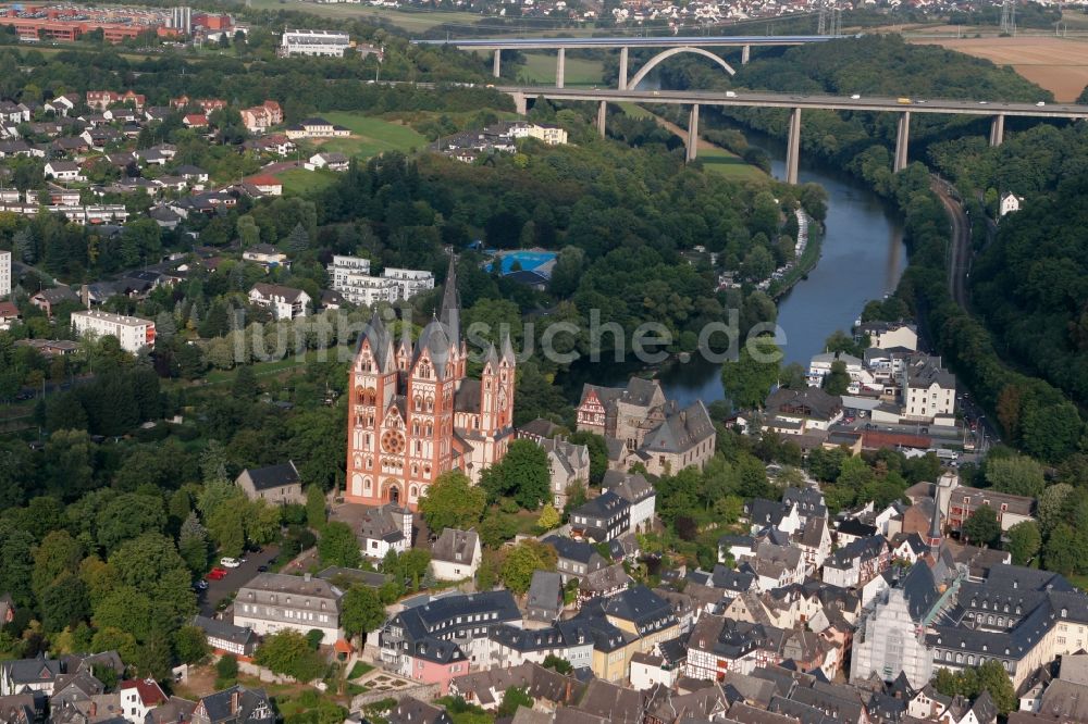 Luftbild Limburg an der Lahn - Dom zu Limburg und Altstadt in Limburg an der Lahn im Bundesland Hessen