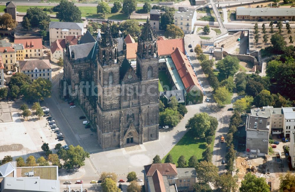 Luftaufnahme Magdeburg - Dom zu Magdeburg im Bundesland Sachsen-Anhalt