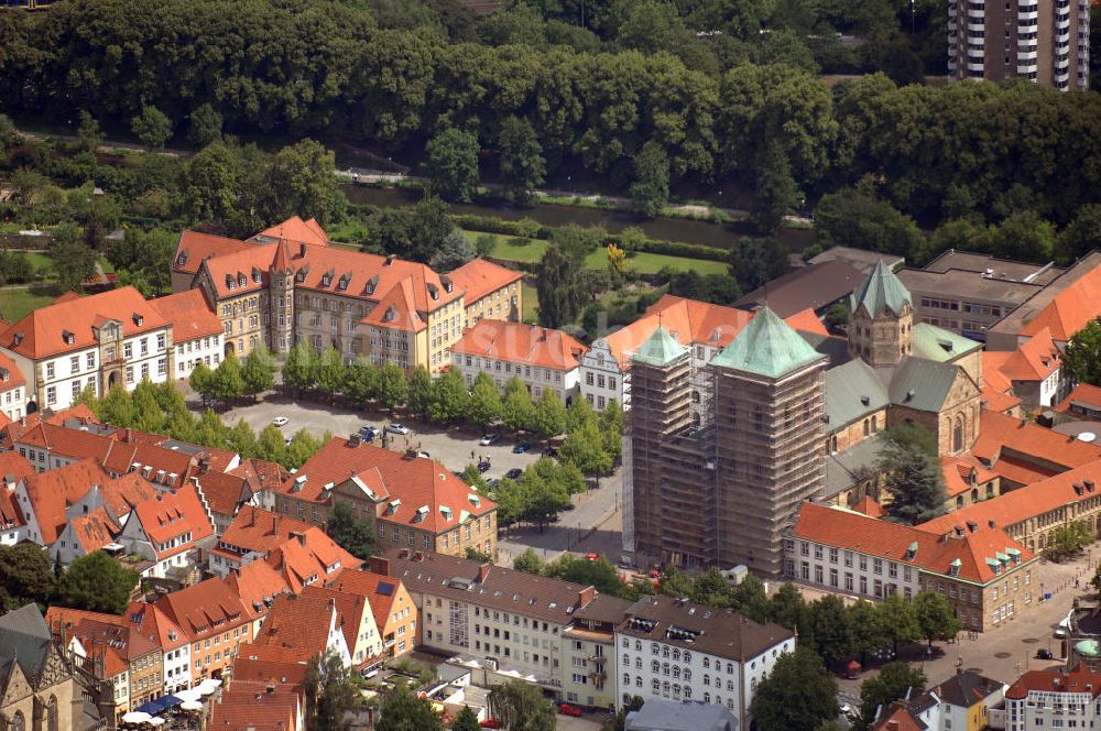 Luftbild Osnabrück - Dom St. Peter und Herrenteichswall in Osnabrück