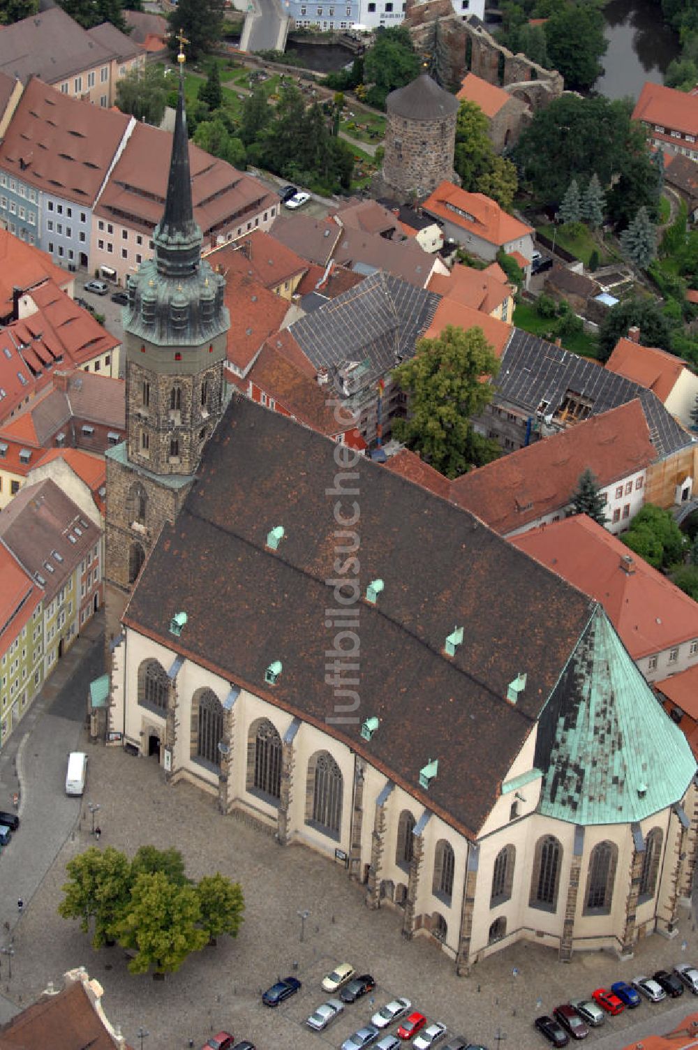 Luftaufnahme Bautzen - Dom St. Petri Bautzen