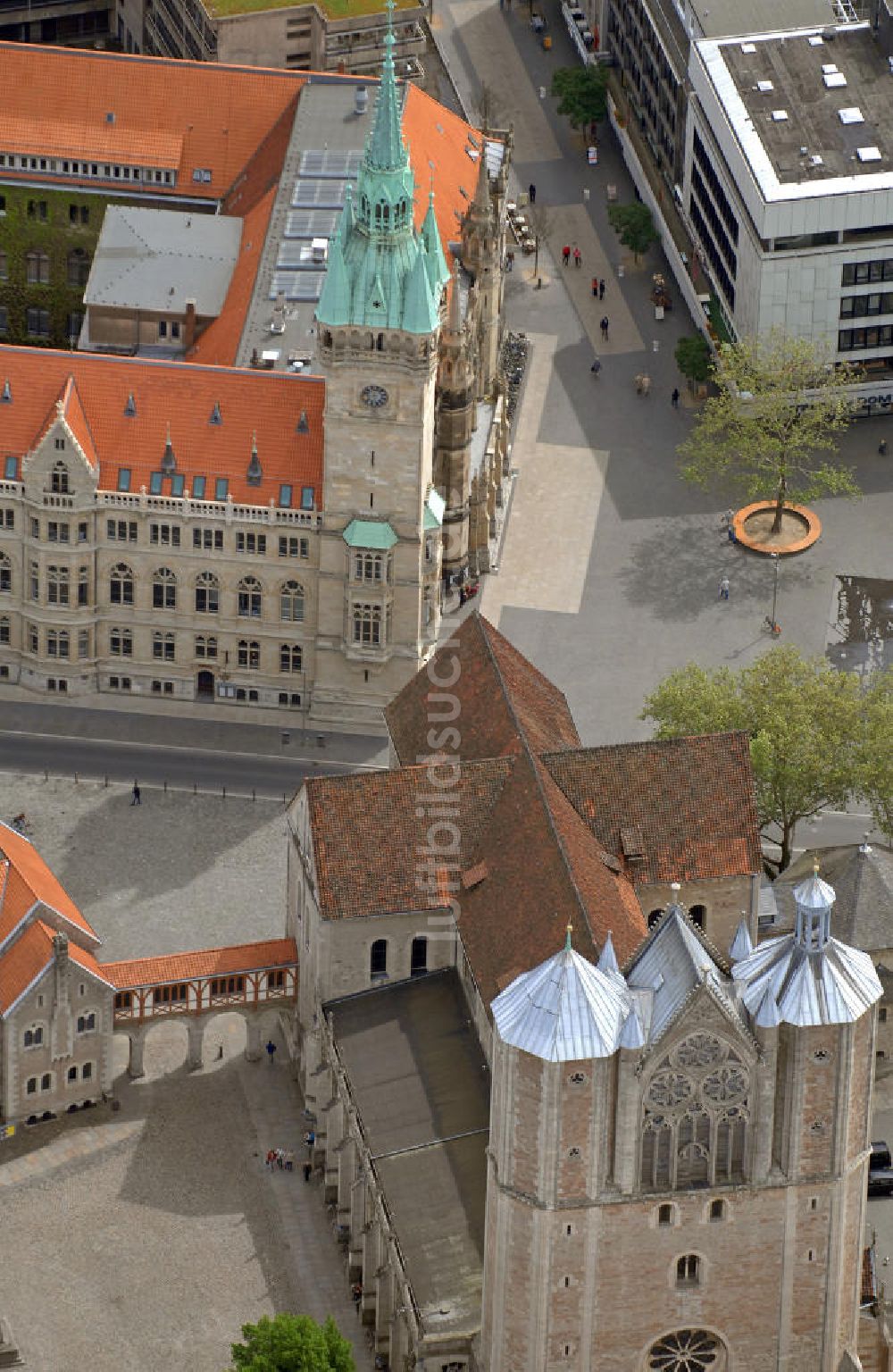 Luftbild Braunschweig - Dom und Rathaus Braunschweig