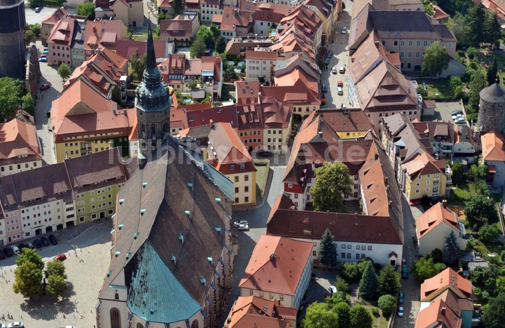 Luftbild Bautzen - Dom Sankt Petri in Bautzen im Bundesland Sachsen