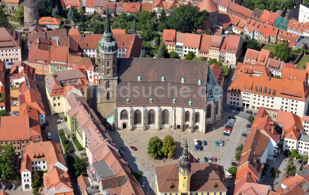 Luftbild Bautzen - Dom Sankt Petri in Bautzen im Bundesland Sachsen