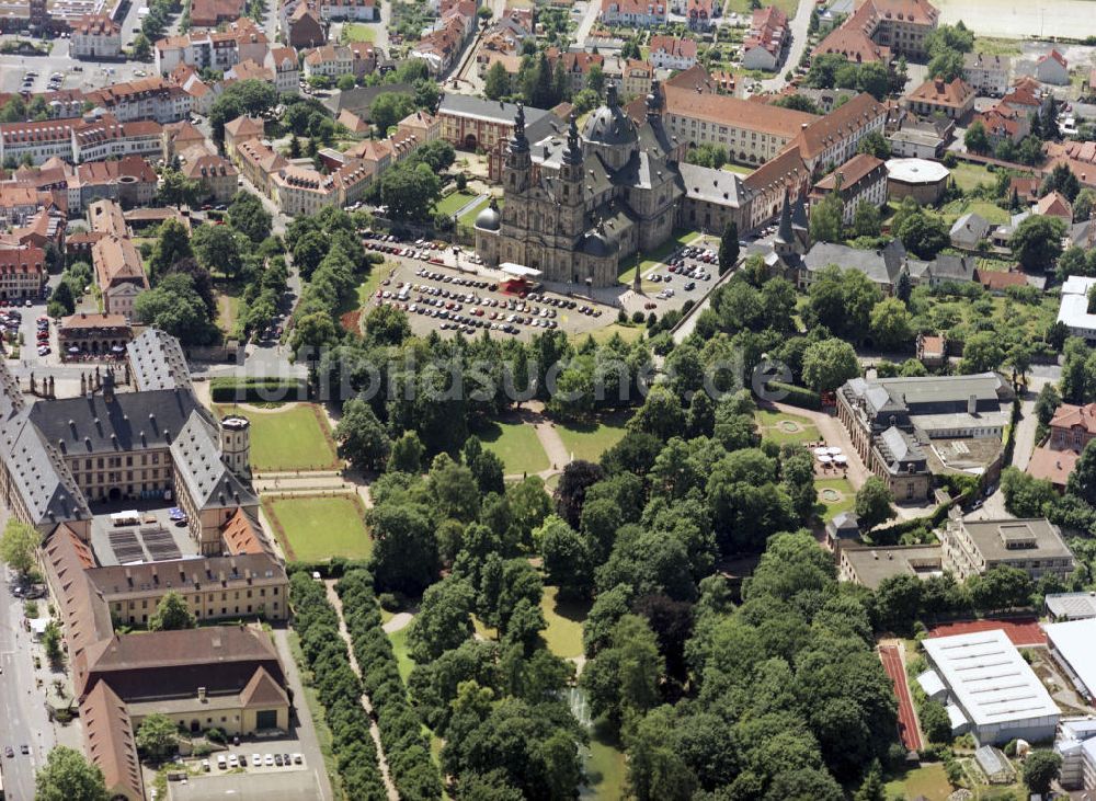 Luftbild Fulda - Dom und Schlossgarten zu Fulda