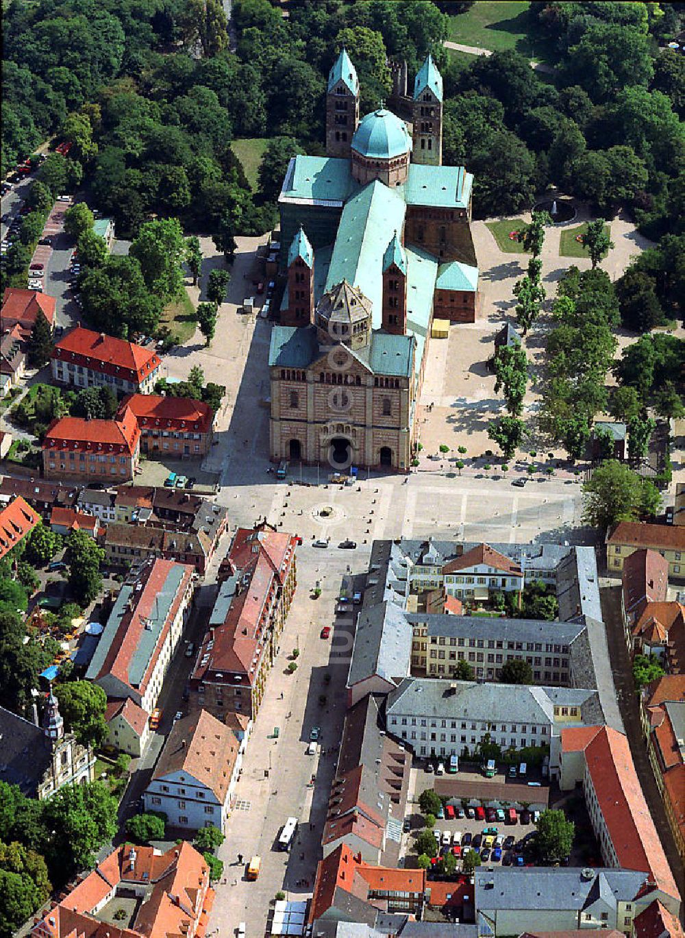 SPEYER von oben - Dom zu Speyer