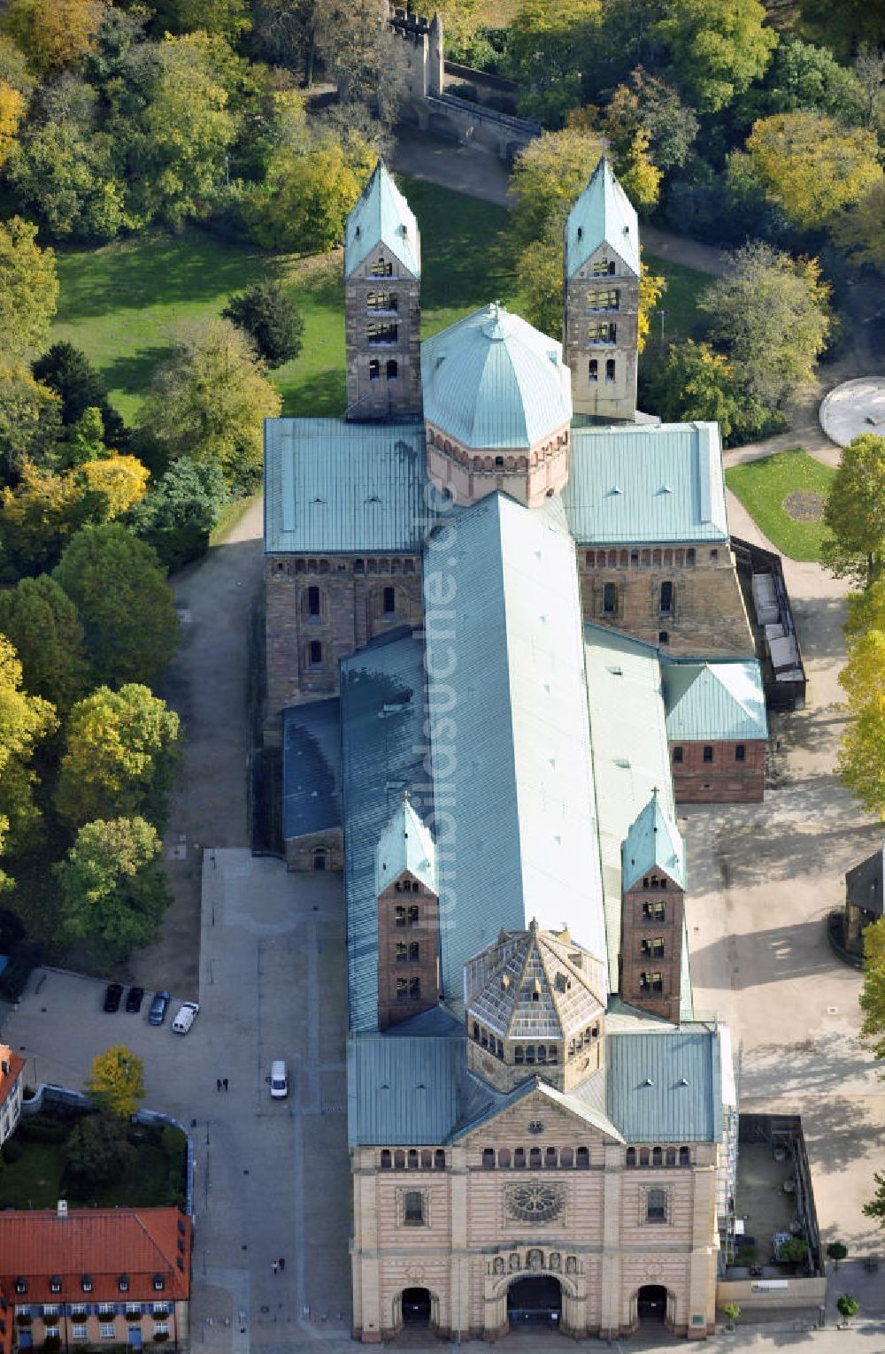 Luftaufnahme Speyer - Dom zu Speyer