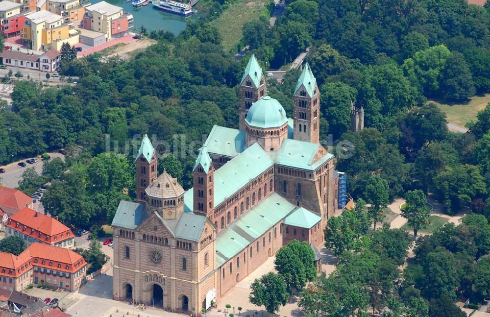 Speyer aus der Vogelperspektive: Dom zu Speyer